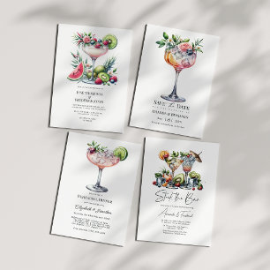 Convite Tema Margarita Casamento Exótico na Praia