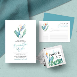 Convite Placas de Receita Imprimíveis Flores de Aquarela