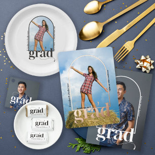 Prato De Papel Graduação Mínima Moderna em negros