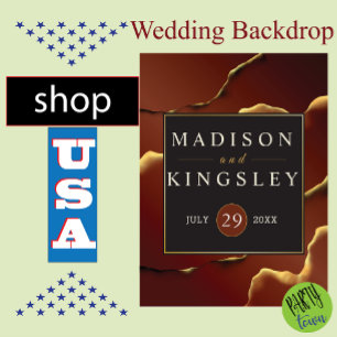 Convite Com Dobra Tripla Casamento Dourado 🌿 Elegante Inky Abstrato