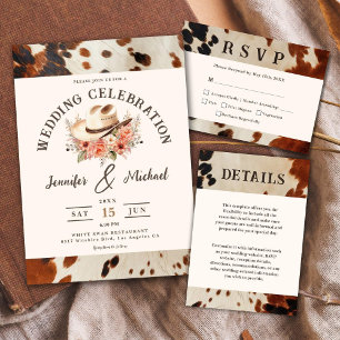 Convite de Casamento Ocidental