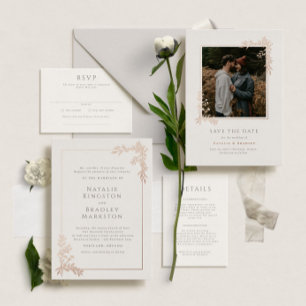 Cartão RSVP de Casamento de Paisagem Formal de Ham