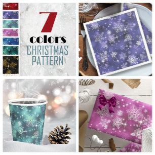 Papel De Presente Prettiest Snowflakes Standard Blue ID846