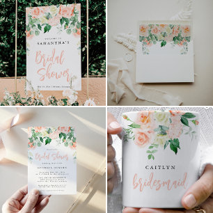 Caneca De Café Blush Floral Bridesmaid Mug Personalizado