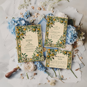 Cartão De Agradecimento Casamento Flor de Limão