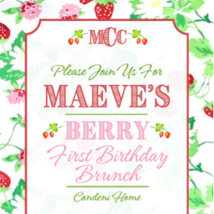 Guardanapo De Papel Berry Birthday Napkin