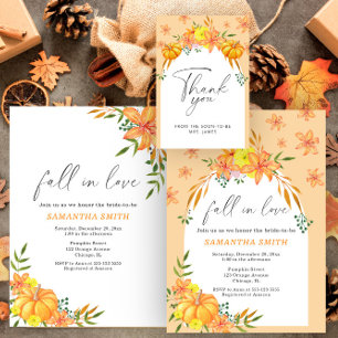 Convite Chá de panela de queda de abóbora