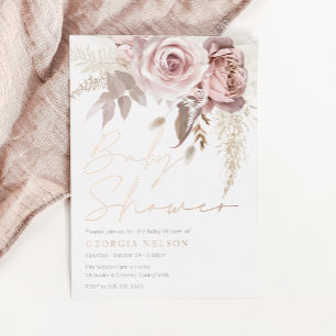 Guardanapo De Papel Belo Chá de fraldas Floral Cor-de-Rosa