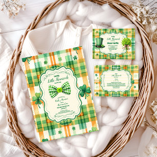 Cartão De Informações Fralda de Shamrock Verde Raffle