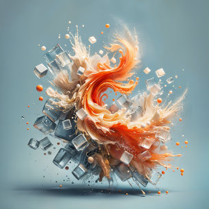 Prato De Papel Splash Tropical