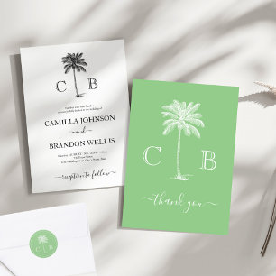 Carimbo Auto Entintado Palmeiras tropicais Morada de devolução de Casais 