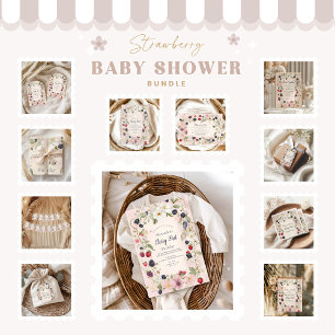 Convite Primeiro primeiro aniversario do Strawberry Berry