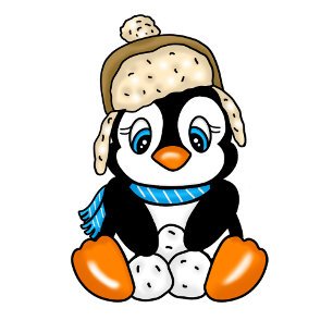 Convite Baby Penguin Winter Chá de fraldas