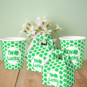 Convite Dois segundos aniversários de Dia de São Patrício 