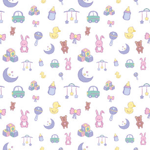 Convite para Chás de fraldas de Pastel Neutro por 