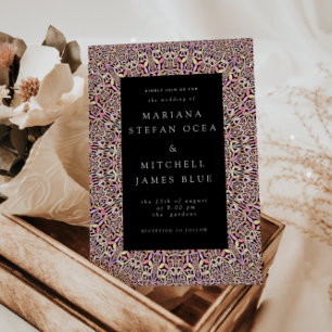 Rótulo De Garrafa De Cerveja Romântica Geométrica Mandala Suave Rosa Preto