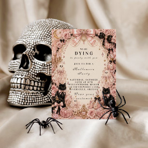 Bolsa Tote Celebração de Halloween Rosa Elegante