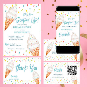 Cartão De Agradecimento Obrigado de chá de panela de sorvete cooptado