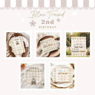 Convite Segundo aniversário Choo Train