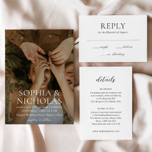 Convite Sophia Photo Modern Wedding