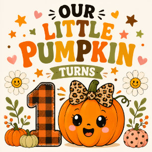 Boné Laranja Bonito Pequena Abóbora Halloween Personali