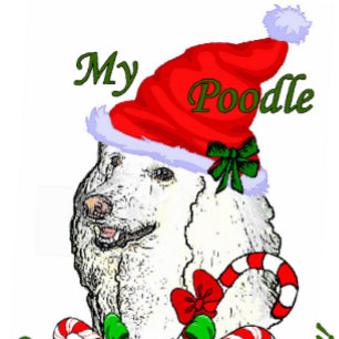 Cartão De Festividades Poodle Christmas Gifts