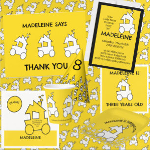 Convite Pequena Festa de aniversário do comboio