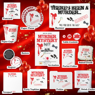 Cartão-postal do Convite de aniversário Mistério d