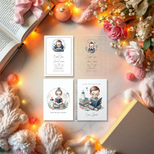 Convite Livro Literário Nosso Próximo Chá de fraldas De Ca