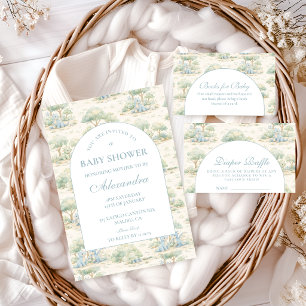 Convite Chá de Bebê do Dinossauro de Contos de Fadas