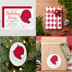 Cartão De Festividades Eu sou a sua festa de Natal de Papais noeis secret