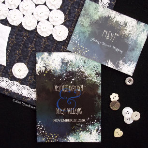 Convite Casamento de Mysticismo Mágico da Floresta Estelar