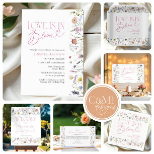 Convite O amor está no Bloom   Chá de panela de flor selva