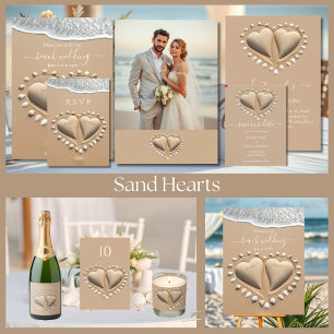 Cartão De Visita Beach Wedding Registry and Honeymoon Fund