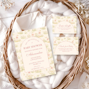Guardanapo De Papel Chá de Bebê Floral Ganso Vintage