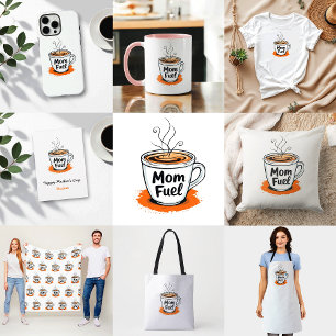 Camiseta Combustível da mamãe   Hilariant Coffee Lover Mãe
