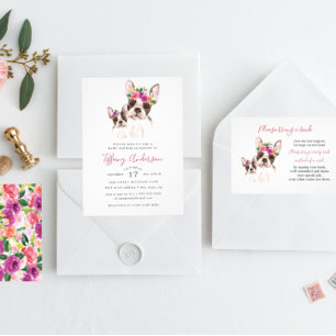 Convite Doce Mãe E Bebê Chá de fraldas Floral Boston