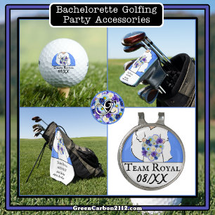 Camiseta Chá de panela festa de solteira Golf Ball Azul