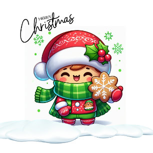 Cartão Feliz Natal Sorrindo Porcos Com Papai Noel