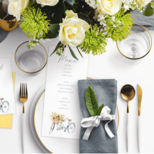 Convite Bicicleta Rústica De Girassol De Girassol Casament