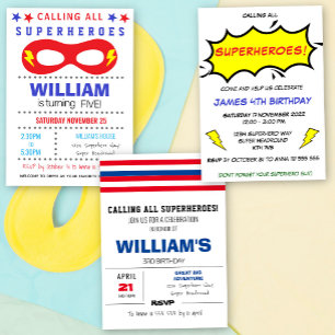 Convite de Aniversário de Cor do História em quadr