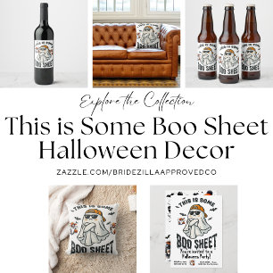 Rótulo De Garrafa De Cerveja Este é um Decor de Spooky Ghost Sheet