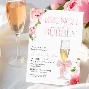 Convite Brunch e Bubble   Chá de panela de Aquarela do arc