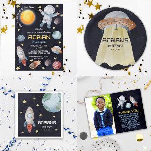 Camiseta Infantil A Primeira Viagem Do primeiro aniversario Espacial