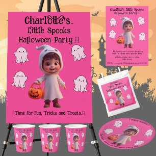 Convite Crianças Pequenas Festas de Halloween