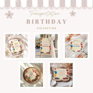 Prato De Papel Dois segundos aniversários de Carro Rápido