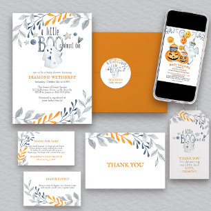 Cartão De Informações Bilhete Simples de Fralda de Folhagem de Outono