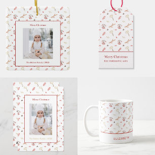 Saia Para Árvore De Natal De Lã Camisa de Natal Red Holly Berry