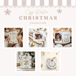 Papel De Presente Reinador de Natal Russo e Cozy Blue