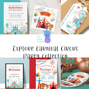 Convite de Aniversário do Carnaval